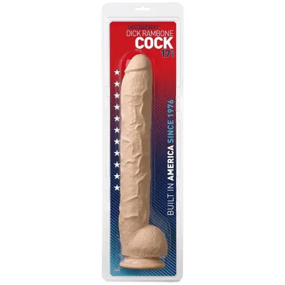 Фалоімітатор Doc Johnson Dick Rambone Cock White, діаметр 6 см, довжина 42 см, ПВХ Львов