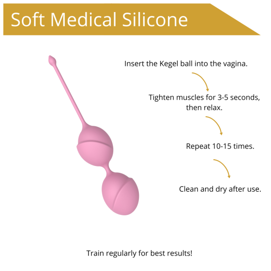 Вагінальні кульки - Erospace Sweet Play Kegel Balls A11 Sex Aura Київ