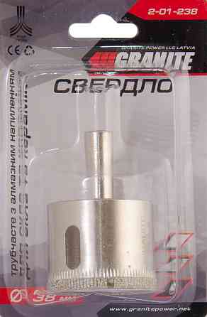 GRANITE Свердло для скла та кераміки GRANITE трубчасте з алмазним напиленням 38 мм 2-01-238 Коломия