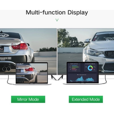 Кабель мультимедійний HDMI M to HDMI M 1.0m 90° corner HD103 black Ugreen (10172) Вінниця - фото 6