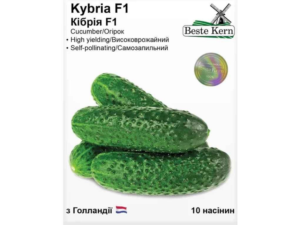 Огурец Кибрия F1 (10 семечек)/(5 пачек в упаковке) ТМ Beste Kern Киев - изображение 1