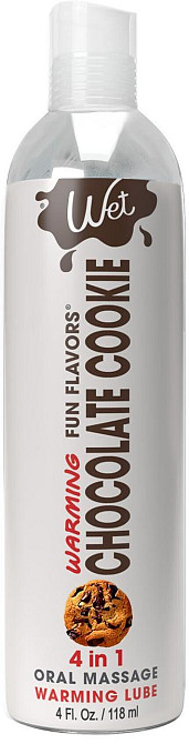 Розпродаж!!! Зігрівальний лубрикант Wet Warming Chocolate Cookie 4in1, 118мл (термін 30.09.2026) Sex Aura Київ - фото 1