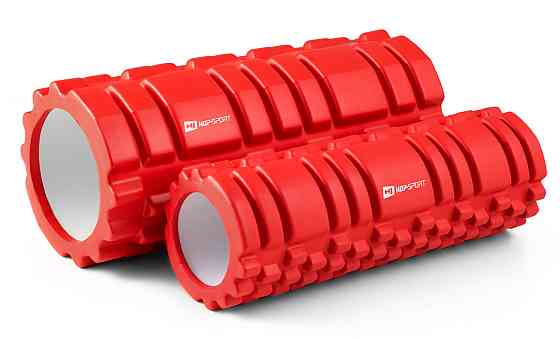 Роллер массажер (валик, ролик) для кроссфита и йоги Hop-Sport HS-001YG красный Киев