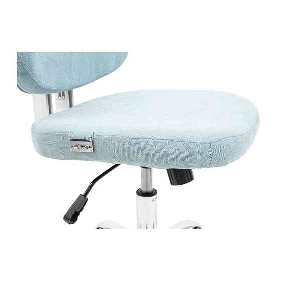 Офисное кресло руководителя Richman Mia Хром M1 Tilt Голубой Днепр