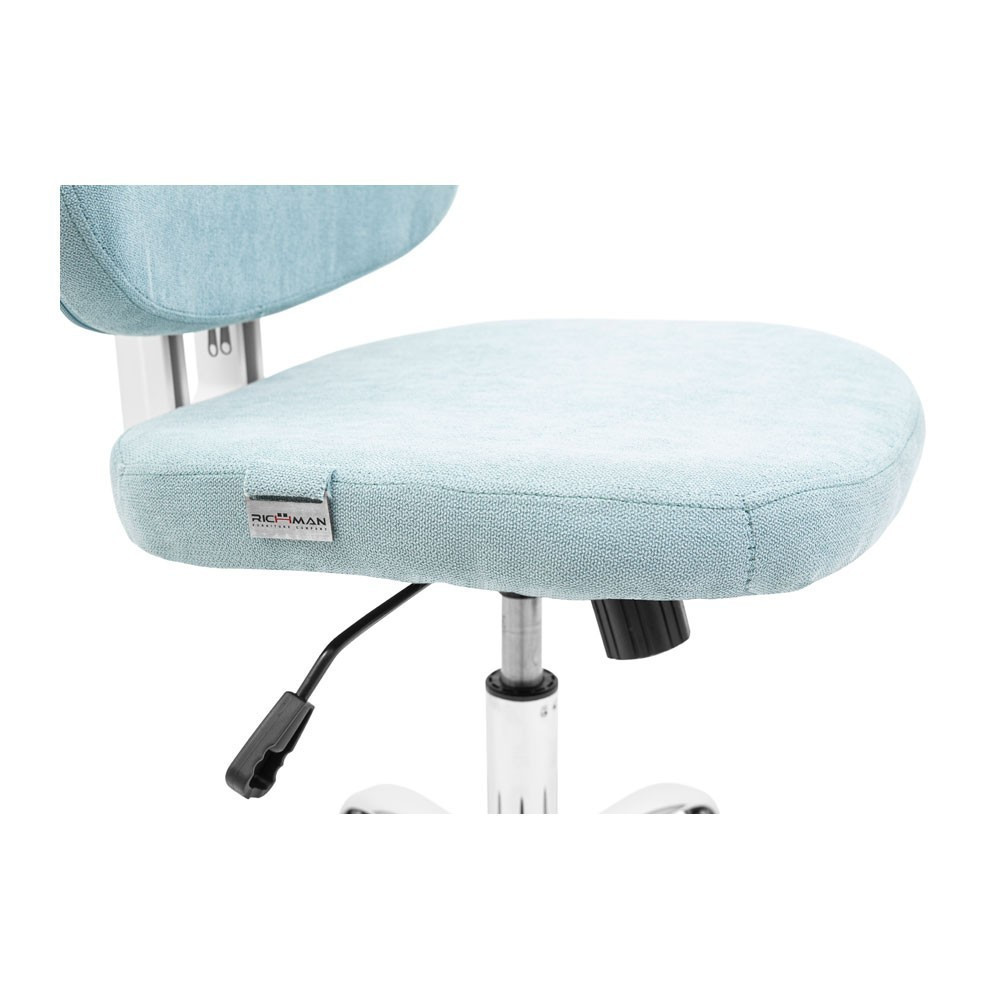 Офісне крісло керівника Richman Mia Хром M1 Tilt Блакитний Дніпро - фото 5