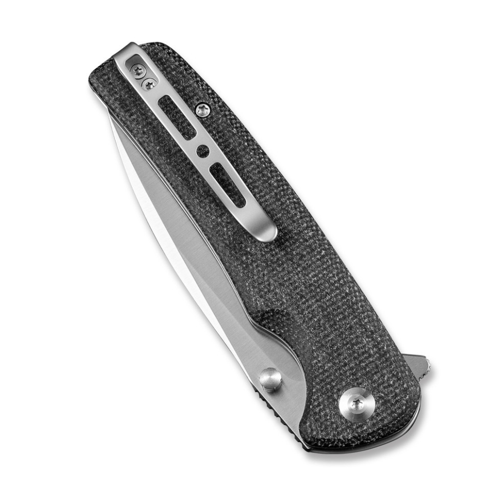 Ніж складаний туристичний Sencut Sachse, (8.8 см) 9Cr18MoV / Micarta чорний Київ - фото 5