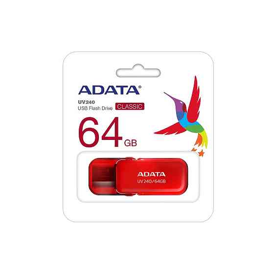 Флешка ADATA 64Гб USB 2.0 червона Київ