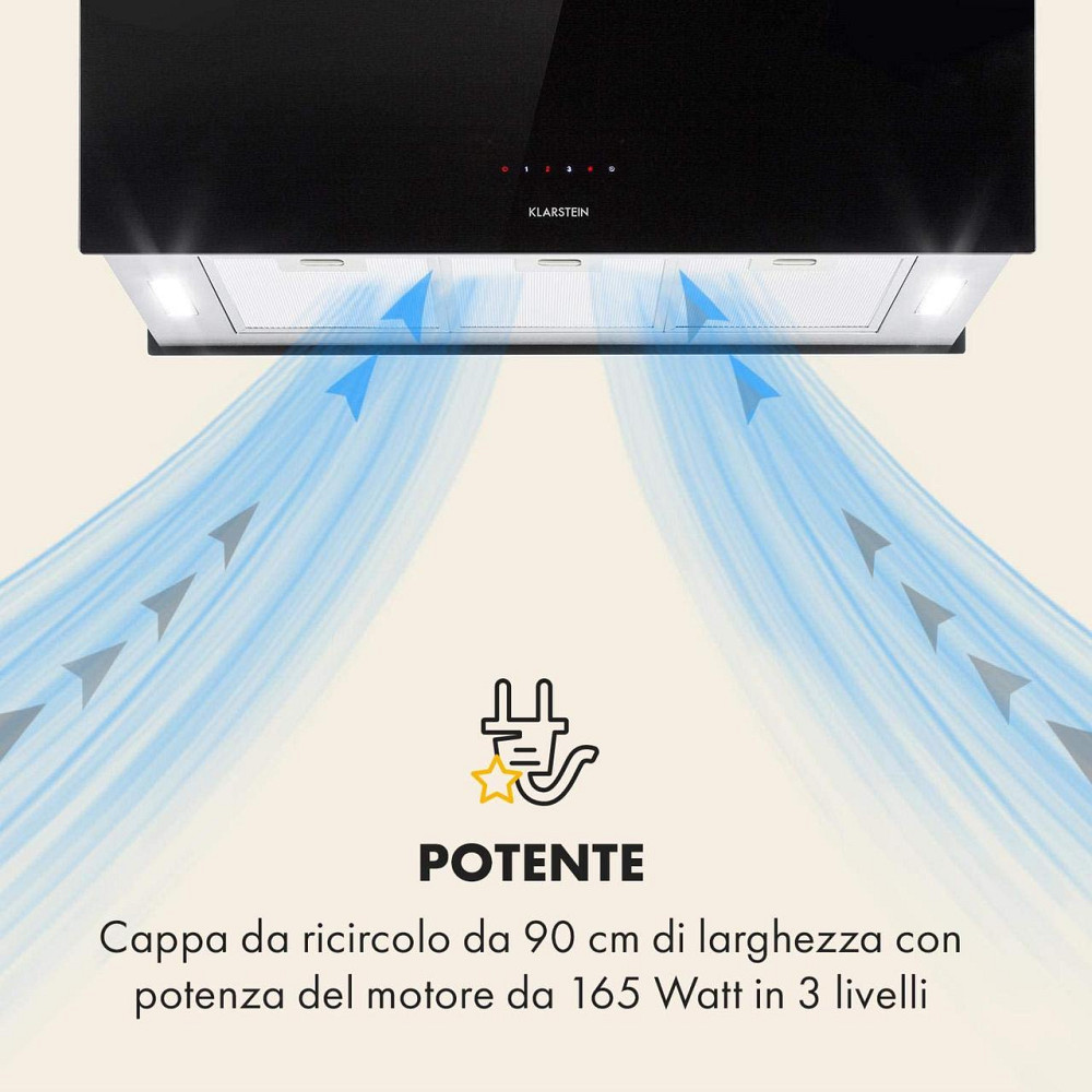 Витяжка підвісна Klarstein XL (Німеччина) 90 см Рівне - фото 2
