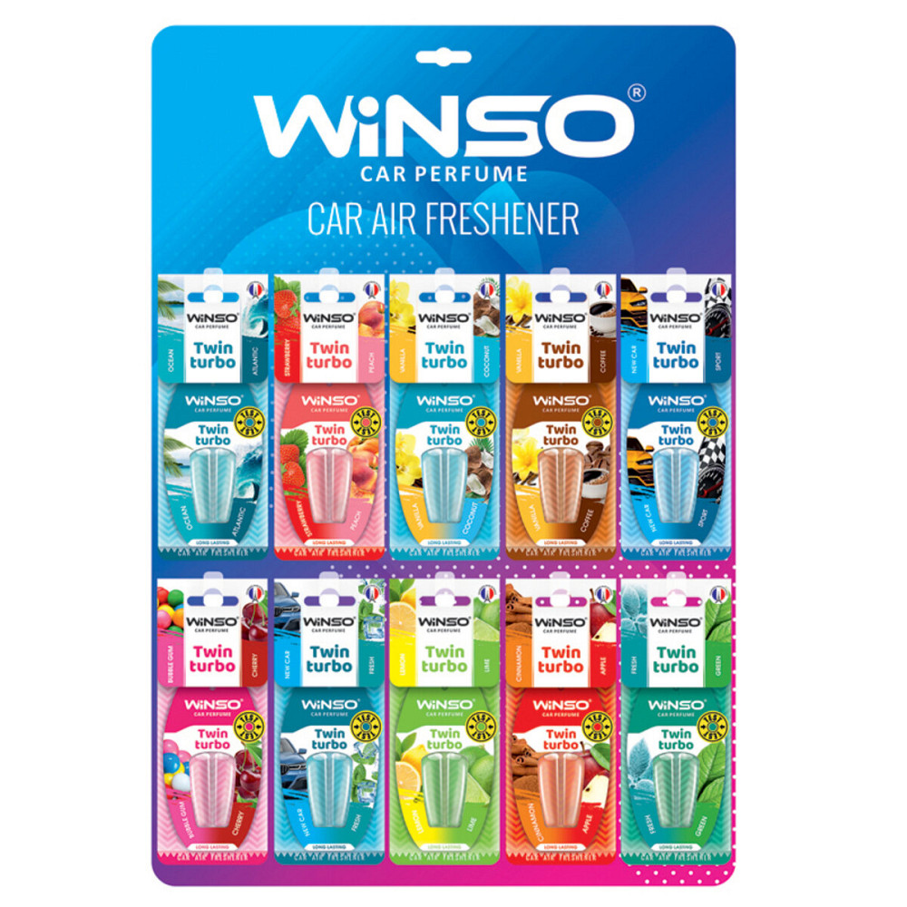 Ароматизатор с двойной капсулой Twin Turbo дисплей MIX 30шт Киев - изображение 1