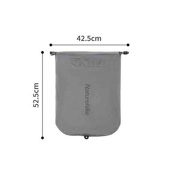 Матрац туристичний надувний одномісний Naturehike CNH22DZ018, надлегкий, 183х58х7 см, сірий, для туризму із мішком для надування Киев