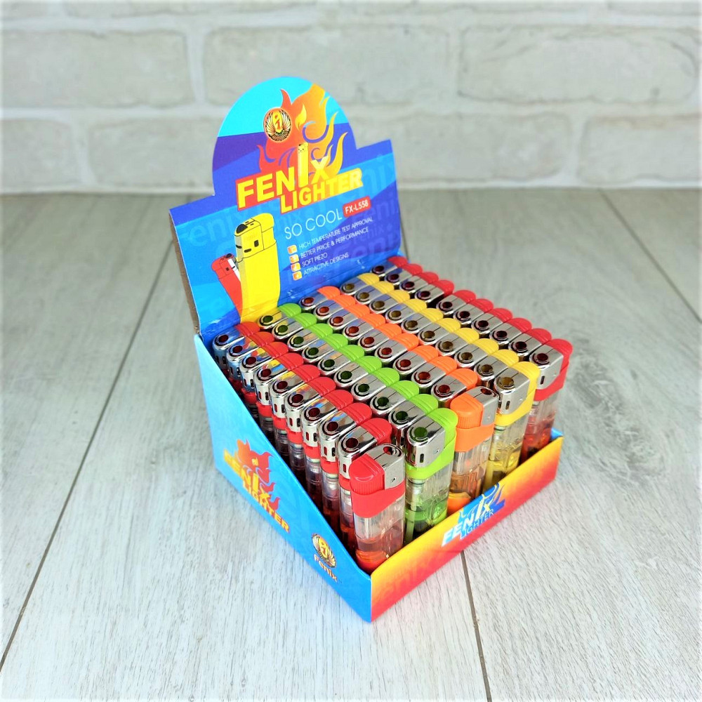 Зажигалка с фонариком пьезовая Феникс Микс уп/50шт. Харьков - изображение 3