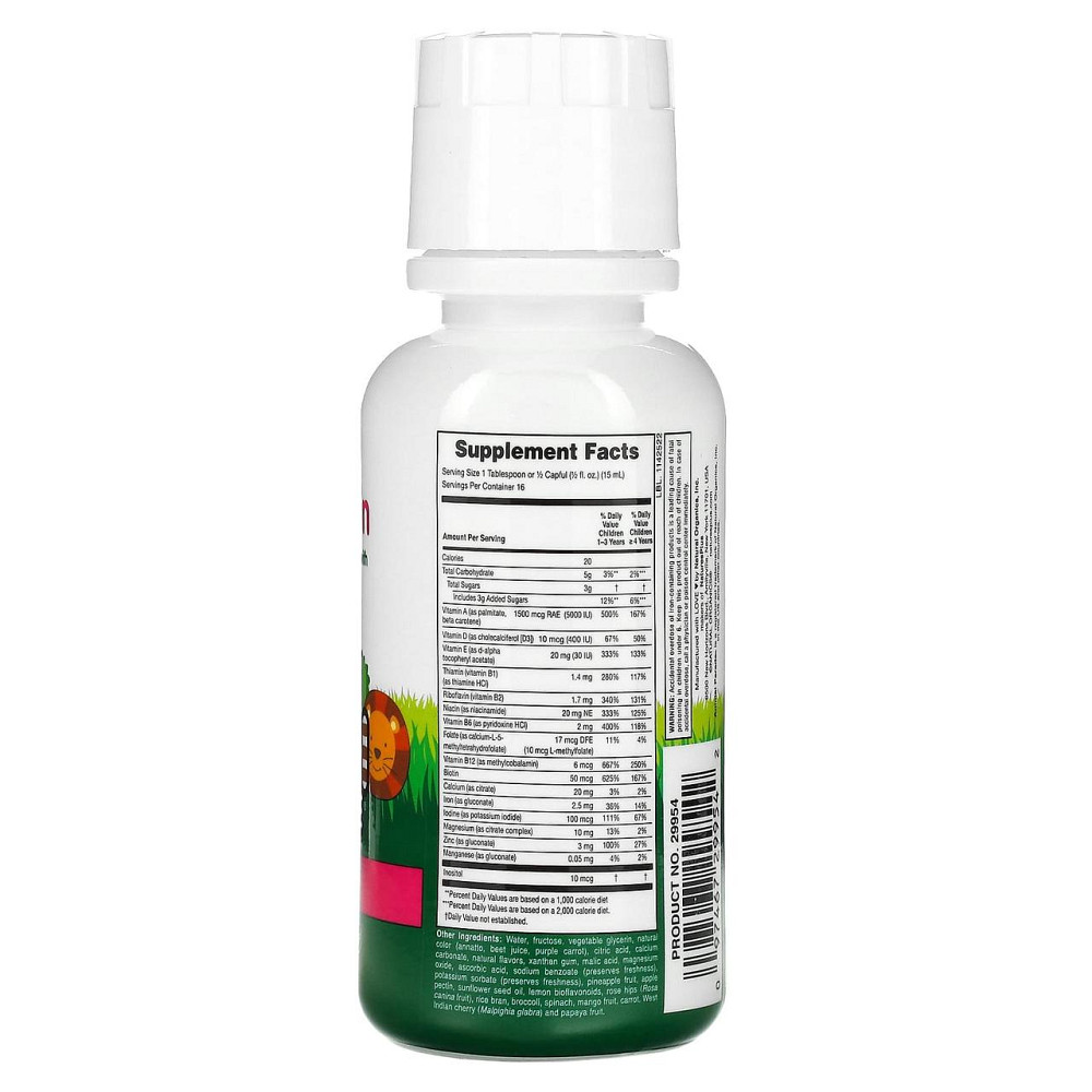 Вітаміни для дітей Nature's Plus Animal Parade Children's Multi-Vitamin 236.56 мл ягоды Київ - фото 2