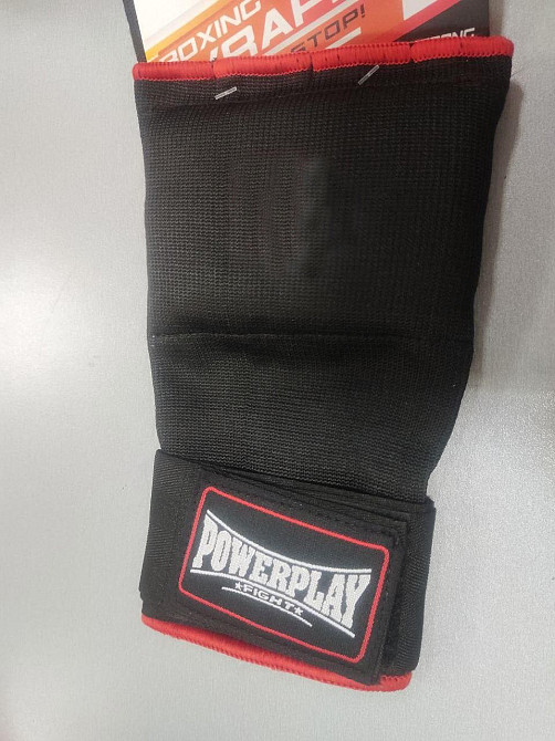 Бинти-рукавиці PowerPlay 3096 з гелевими подушечками Чорні S Кам'янське - фото 8