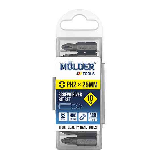 Набір біт Molder PH2x25мм 10шт Львів