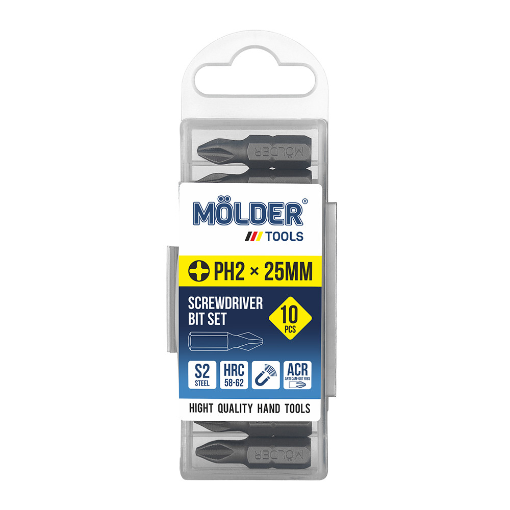 Набір біт Molder PH2x25мм 10шт Львів - фото 1