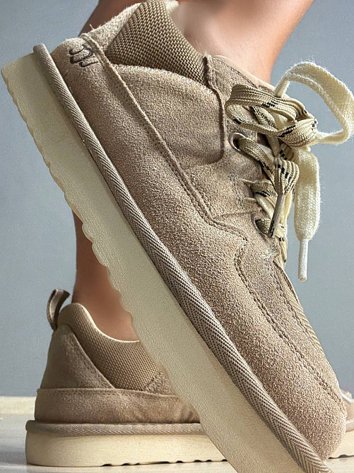 Кросівки жіночі Hengji 1517-18 замшеві з подвійною шнурівкою уггі бежеві, 40, 25,5 см Київ - фото 8