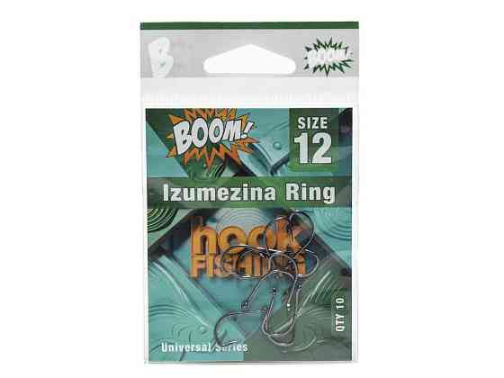 Крючок для мирной рыбы Izumezina Ring No12 (10 шт/уп) (BN) ТМ BOOM Киев