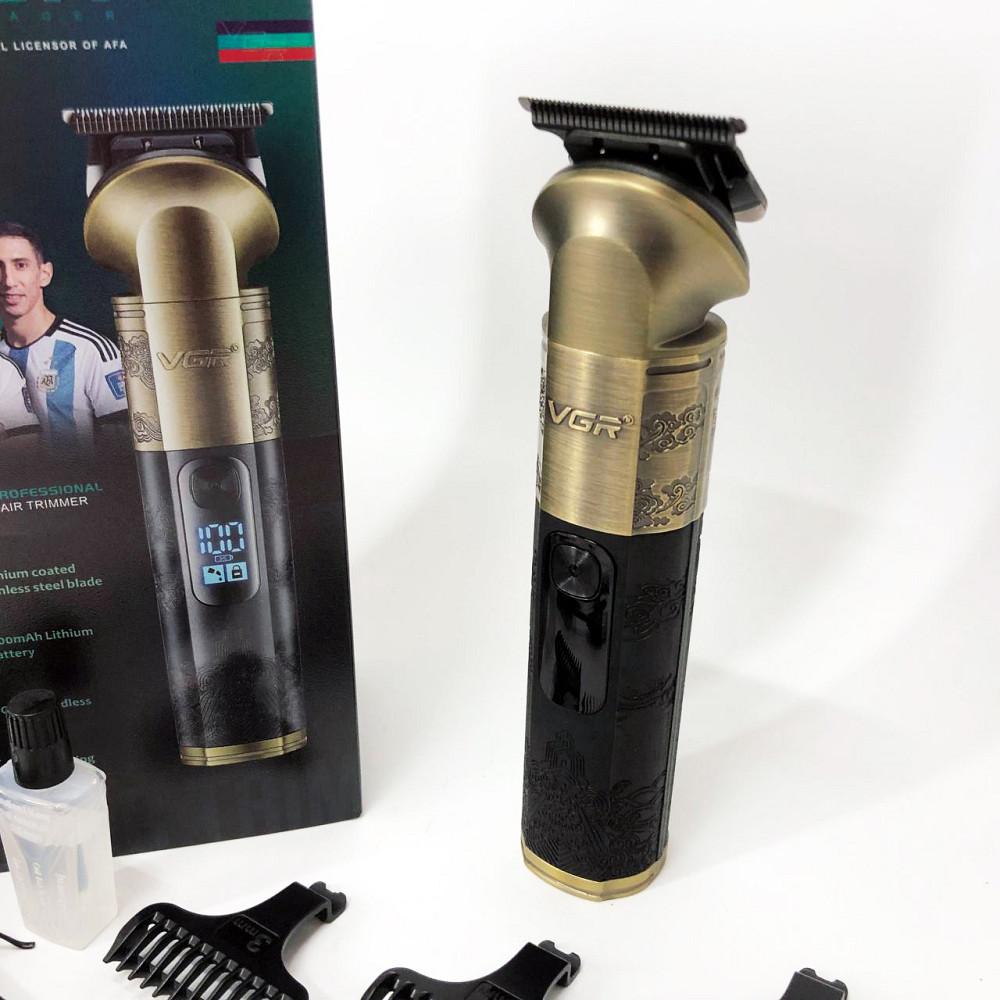 Електрична машинка для стрижки з насадками VGR, Бездротові машинки для стрижки легкі EU-87 Львів - фото 4