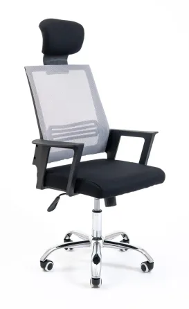 Офісне Крісло Керівника Richman Stick Сітка Чорно-сірий Київ