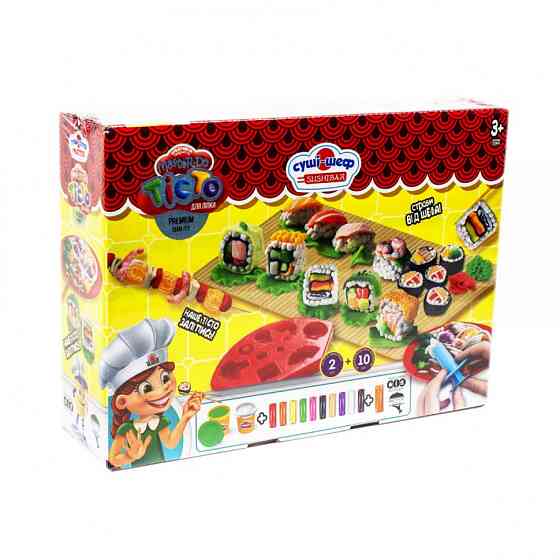 Набір для творчості "Тісто для ліплення" Master Do" ШЕФ-повар суши TMD-10-02U з інструментами Вінниця