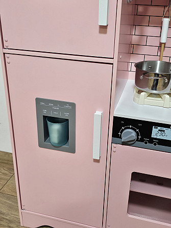 Дитяча дерев'яна ігрова кухня AVKO Модена Pink звукові та світлові ефекти Київ - фото 4