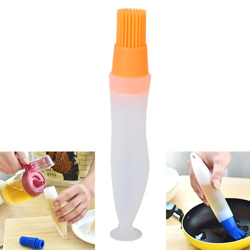 Контейнер ємність з пензликом і дозатором для олії 70мл присоска, силікон Вінниця - фото 1