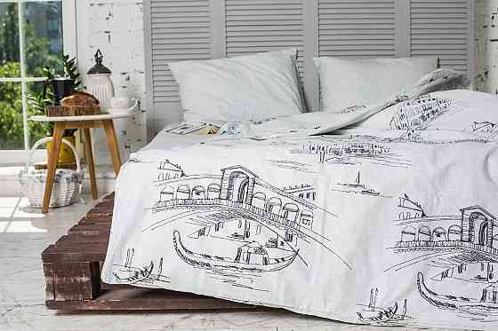 Ecotton Комплект постільної білизни Ecotton двоспальний Сімейний 150х215 см білий Місто Коломыя