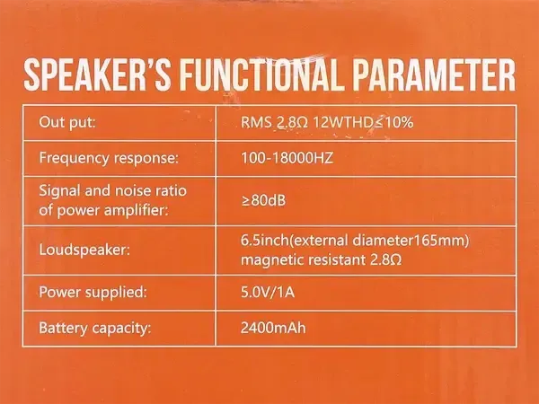 Колонка портативна музична Bluetooth S2 USB, Mini-Jack AUX 3.5 мм, MIC IN , 12 Вт, 2400 mAh. Одеса - фото 3