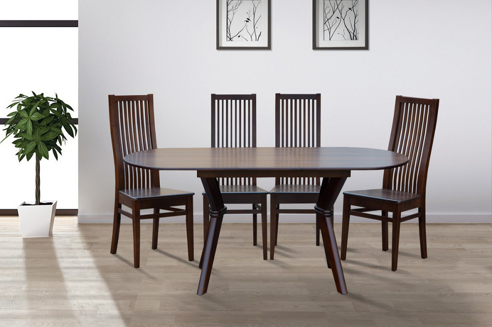 Стіл обідній Брайтон (1290+340)*810, горіх темн. Київ - фото 1