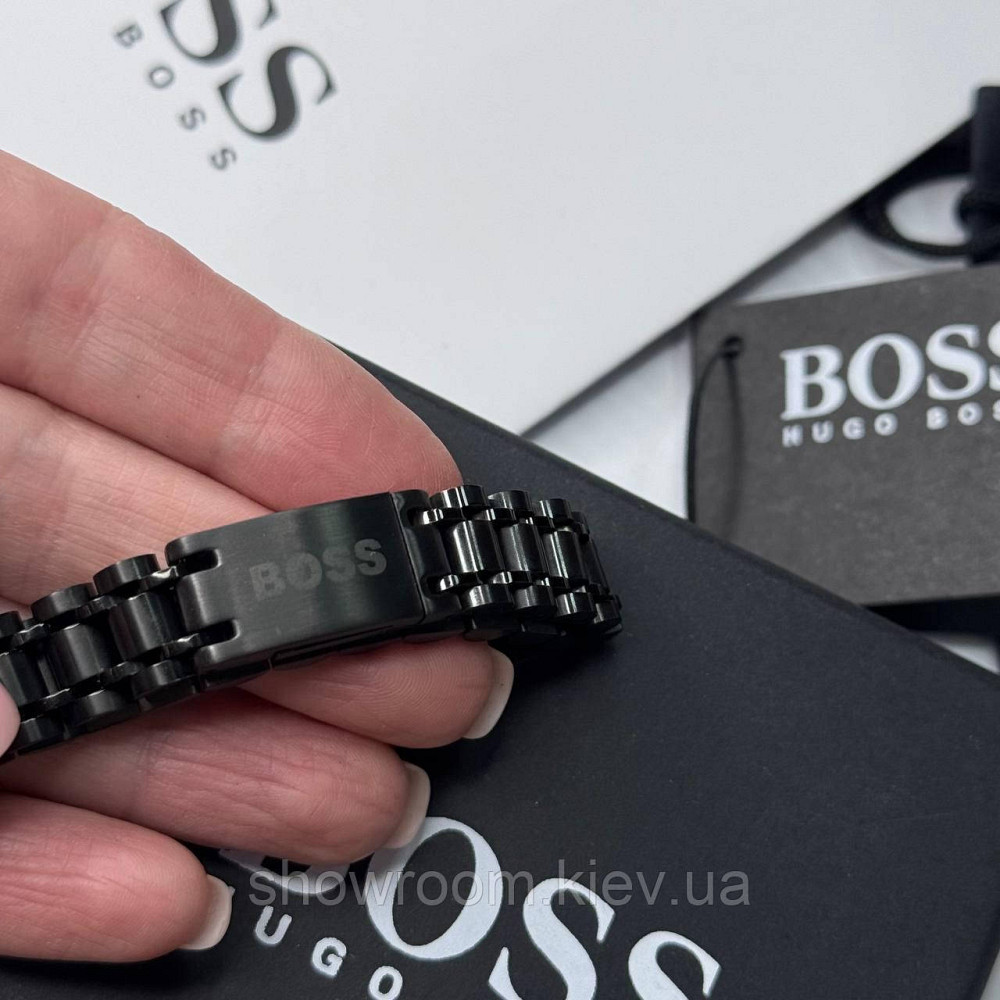 Фірмовий чоловічий браслет BOSS (60035) Київ - фото 2