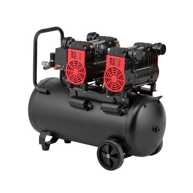 Компресор, 50 л, 2×1,5 кВт, 230 В, 8 атм, 400 л/хв, 1400 об/хв,  безмасляний, 4 циліндри, 68 дБ INTERTOOL PT-0037 Київ - фото 4