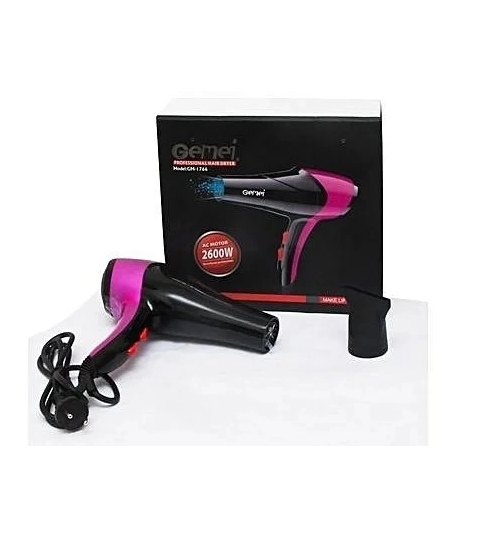 Фен для сушіння волосся GEMEI GM-1766 2600вт, 2 швидкості, 3 температурні режими,насадка концентратор АС 5198 Одеса - фото 2