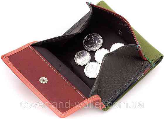 Різнокольоровий жіночий гаманець маленького розміру з відділом для монет ST 219 Київ