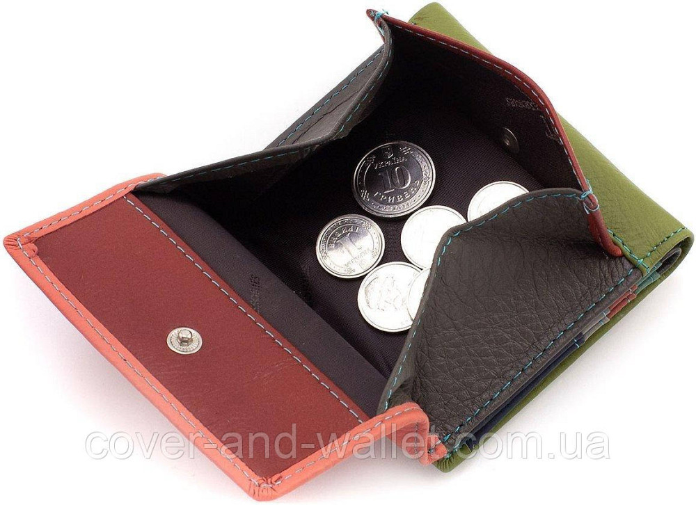 Різнокольоровий жіночий гаманець маленького розміру з відділом для монет ST 219 Київ - фото 4