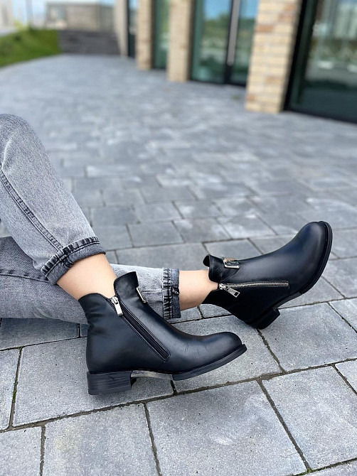 Без бренда Черевики жіночі D and V 2122 чорні (зима, шкіра натуральна) (2188) 36 Коломыя - изображение 3