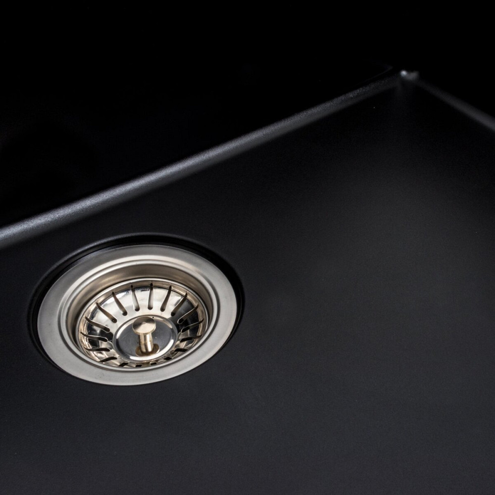VALESO Гранітна мийка для кухні VALESO BOGEMA 7850 матова Чорна Коломыя - изображение 3
