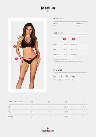 Комплект Obsessive Medilla 2-pcs set XL/2XL Sex Aura Київ