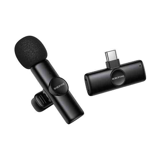 Бездротова мікрофонна система BOROFONE BFK16 Winner (Type-C) Black Одеса