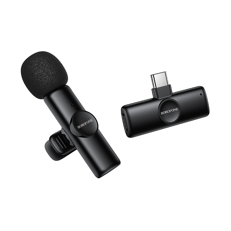 Бездротова мікрофонна система BOROFONE BFK16 Winner (Type-C) Black Одеса - фото 6