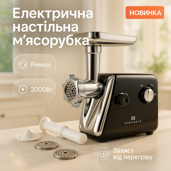 Потужна м'ясорубка для домашнього використання, М'ясорубка для кухні для фаршу 'ясорубки кафе RW-15 Львів