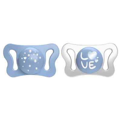 Пустышка Chicco Physioforma Micro силиконовая от 0 до 2 месяцев Для мальчиков 2 шт (75126.21) Винница