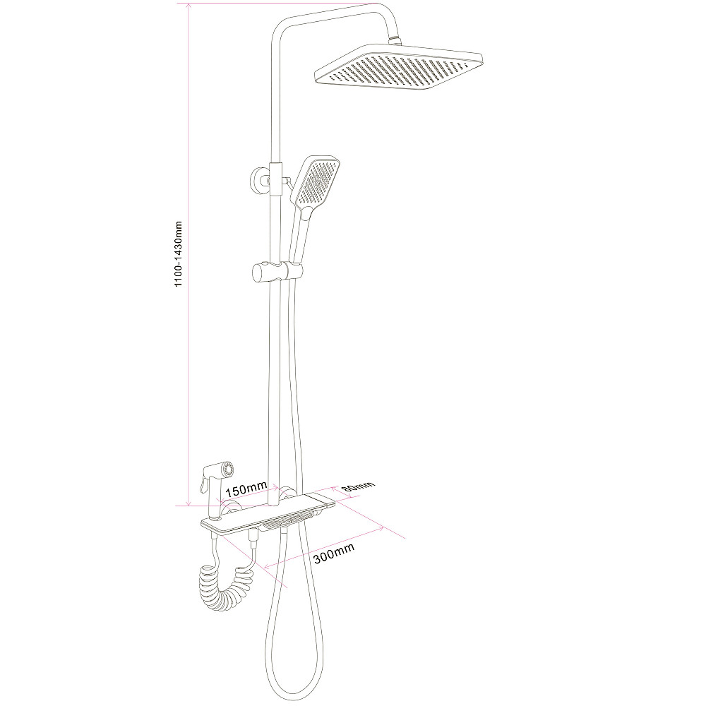 Душова система Globus Lux GAMMA  GLGM-3002 Луцьк - фото 11
