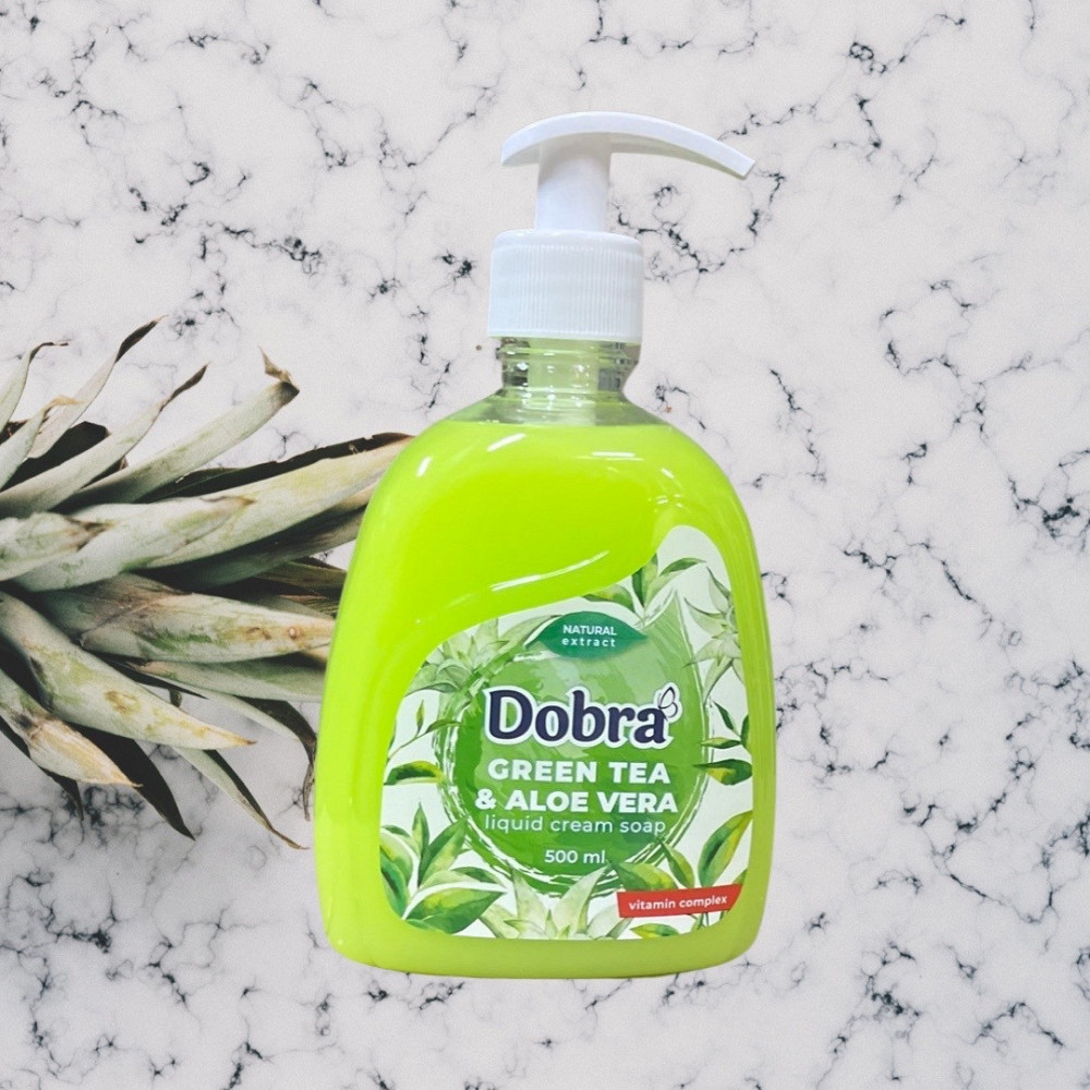 Рідке туалетне мило "Зелений чай і Алое Віра" Dobra 500 мл Виноградів - фото 1