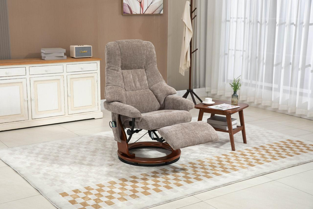 Крісло для відпочинку Avko Style ARMH 002 Cappuccino з масажем, підігрівом і підставкою для ніг Київ - фото 6