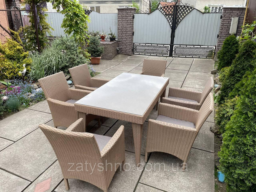 Ротанговая мебель  с 6 креслами и большим столом Киев - изображение 10