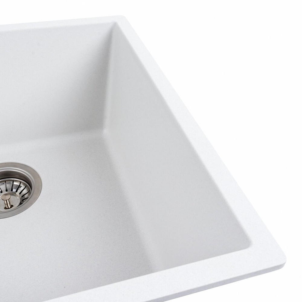 VALESO Гранітна мийка для кухні VALESO RUBA 4040 матова Білосніжний Коломыя - изображение 12