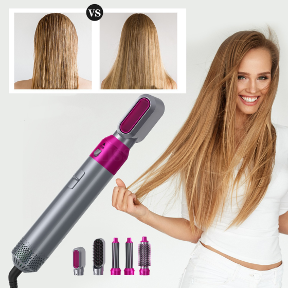 Фен-стайлер 5в1 Hot Air Styler для завивки та випрямлення волосся / Повітряний стайлер для волосся / Мультистайлер Київ