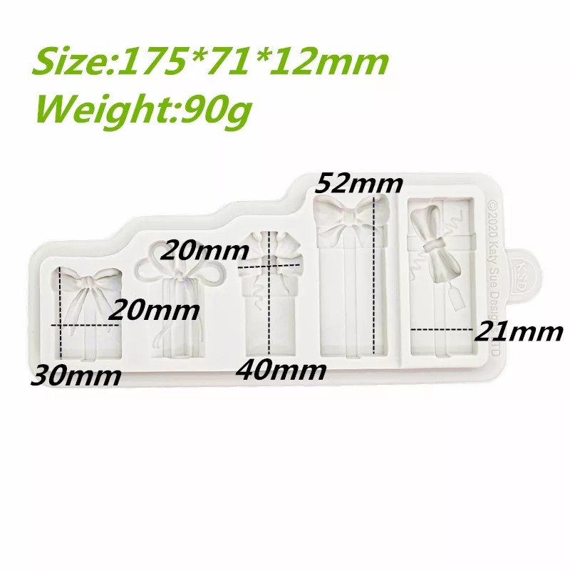 Молд силиконовый Подарки 175 на 71 мм серый Киев - изображение 2