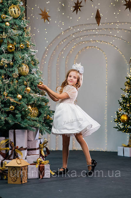 Платье Белое нарядное с блестками для девочки Кривой Рог - изображение 4