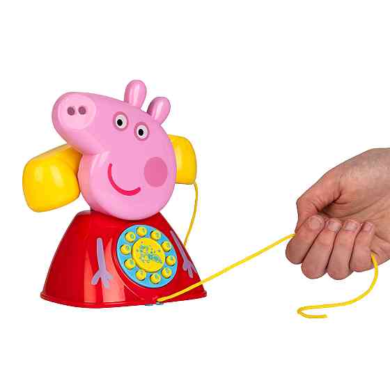 Іграшка-каталка на мотузочці Peppa - Телефон Пеппи Дніпро